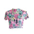 Neon Melted Smiley Mesh Crop top in Pastel